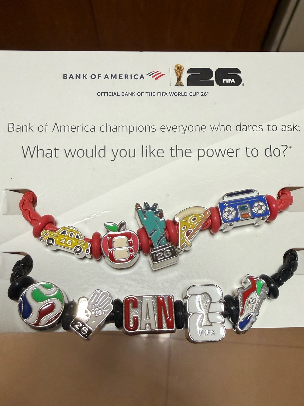 2026 FIFA World Cup Bank of America Charm Bracelet New York City Exclusive